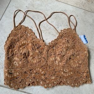 NWT Free People Celine Lace Bralette M
